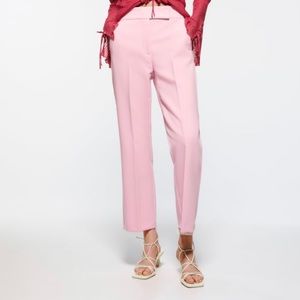 NWT Zara pink mini flare pants